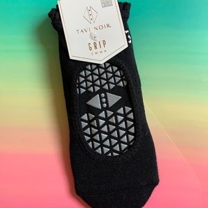 Tavi Noir Emma Grip sock with heart